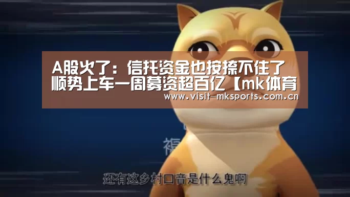 A股火了：信托资金也按捺不住了 顺势上车